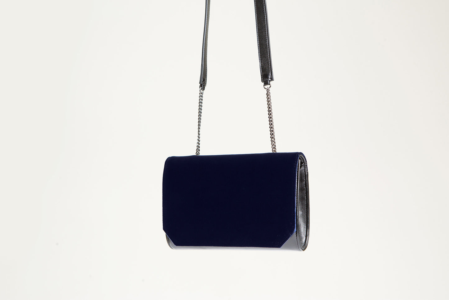 VLLR Clutch (Blue Velvet & Black)