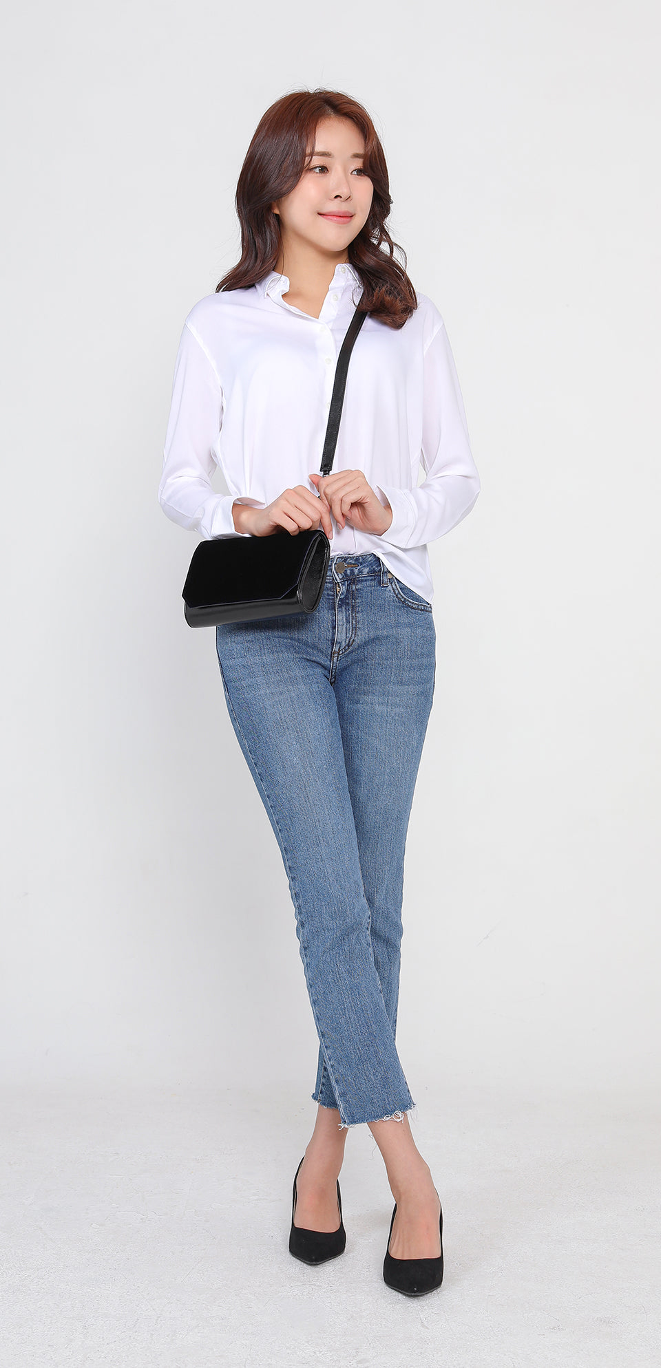 VLLR Clutch (Blue Velvet & Black)