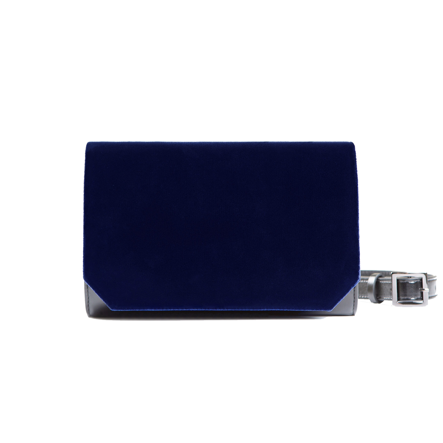 VLLR Clutch (Blue Velvet & Black)