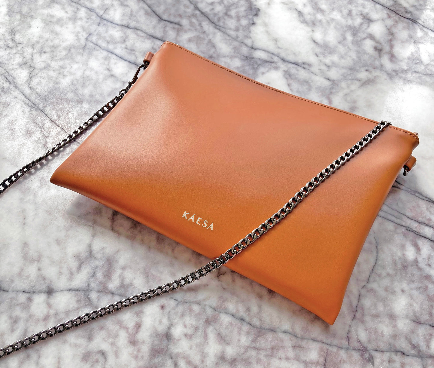 Sienna Vegan Leather Pouch Bag