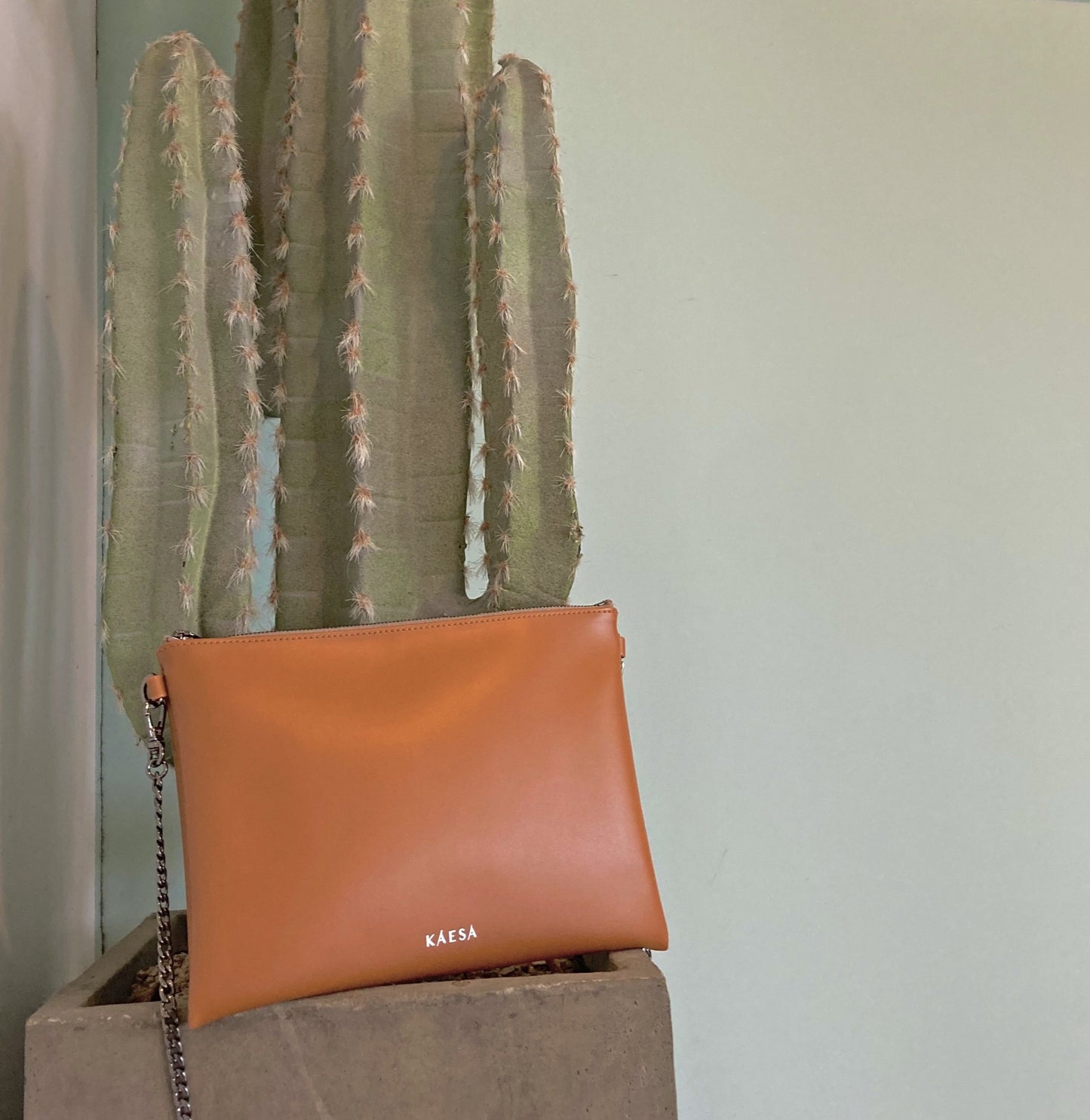 Sienna Vegan Leather Pouch Bag